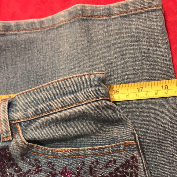 Very Vara Purple Sequins/Crystal Jeans. Also has matching jacket. - Picture 6 of 11